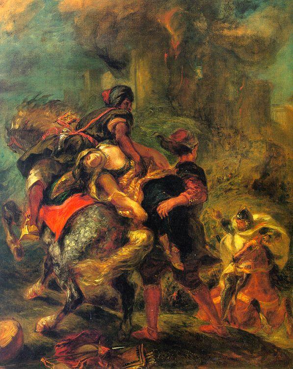 Eugene Delacroix The Abduction of Rebecca Sweden oil painting art